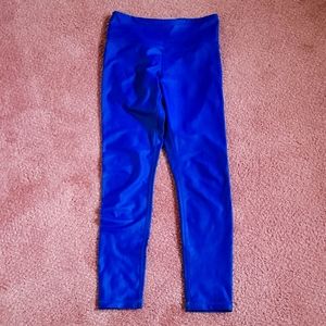 Zyia Metallic Blue Leggings